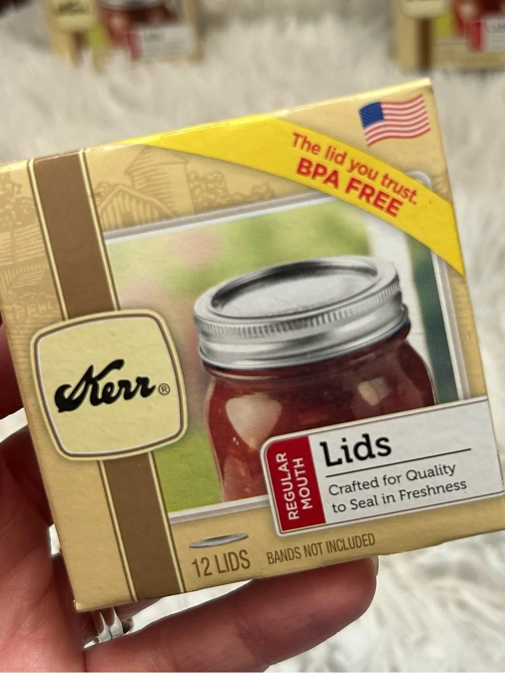 Kerr Ball Regular Mouth Home Canning Lids Three Packages One is NEW